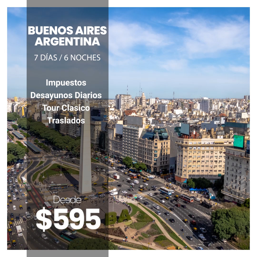 Vacaciones en Buenos Aires Argentina 2022