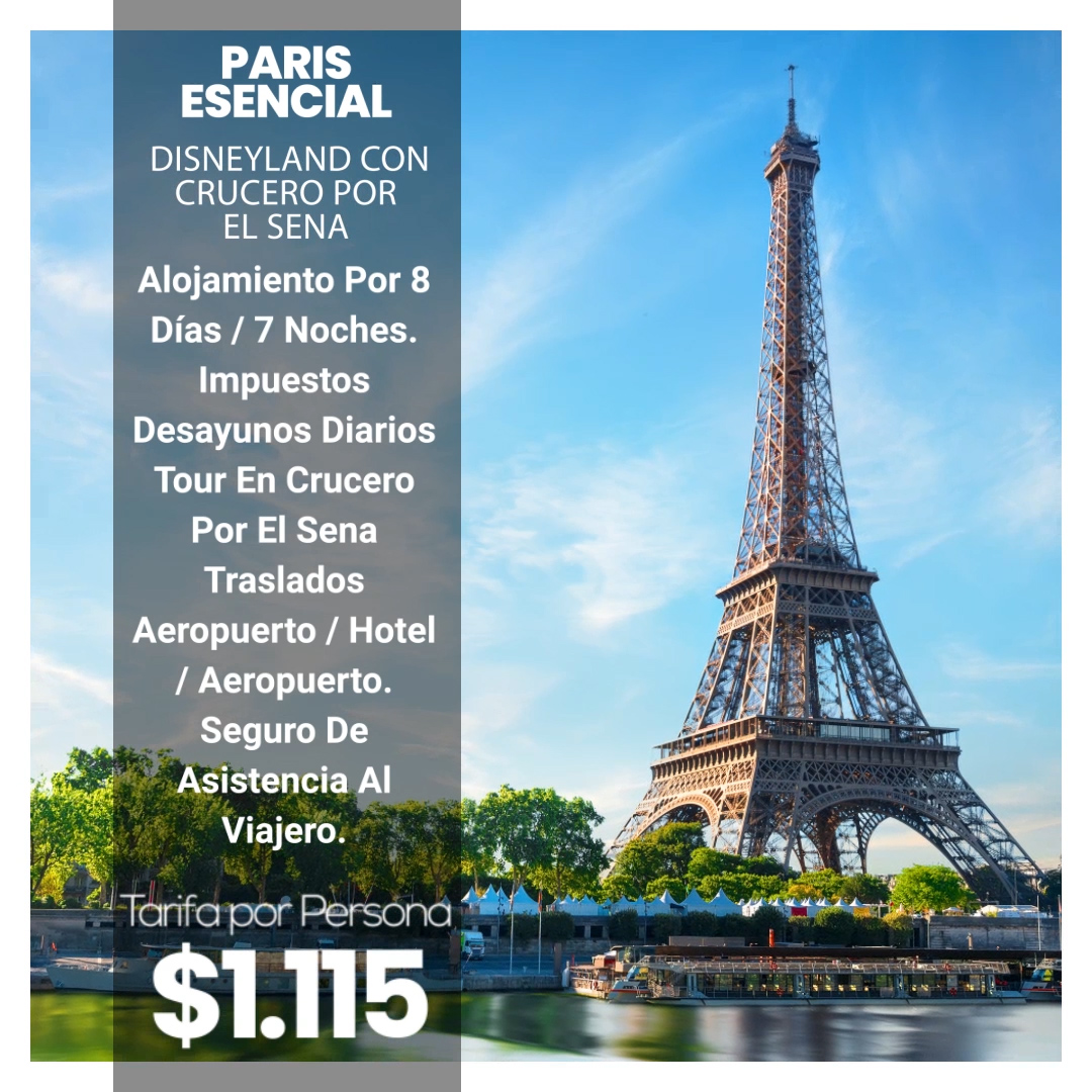 Paris Esencial Desde Disneyland Con Crucero Por El Sena