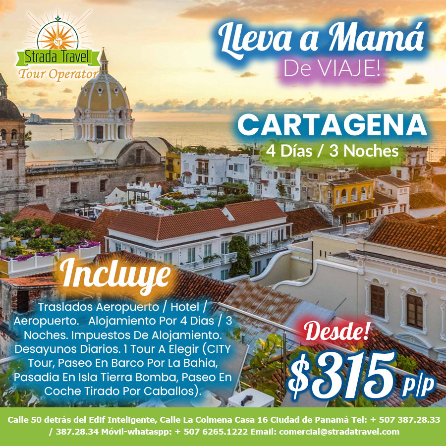 Lleva a Mamá de Viaje en 2023 Cartagena Colombia